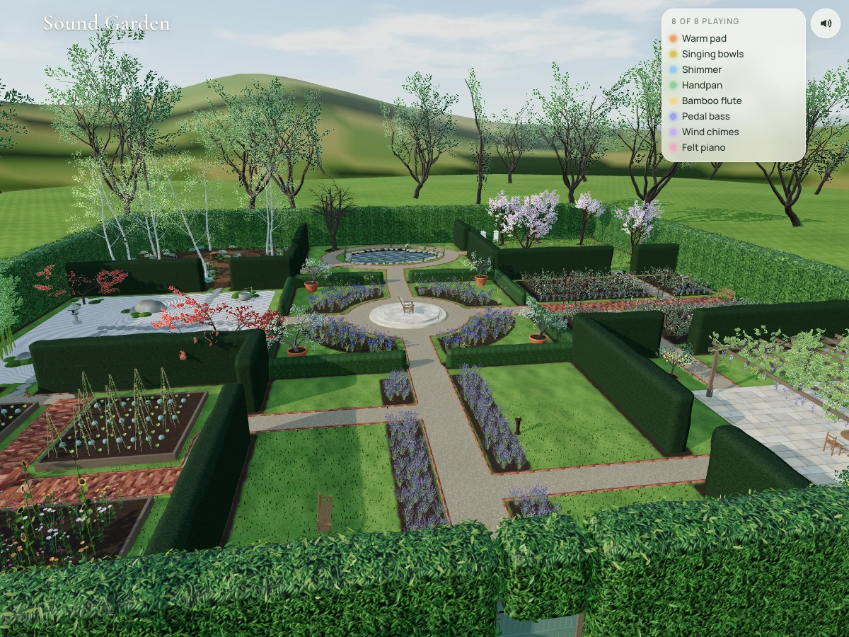 Screenshot of Sound Garden